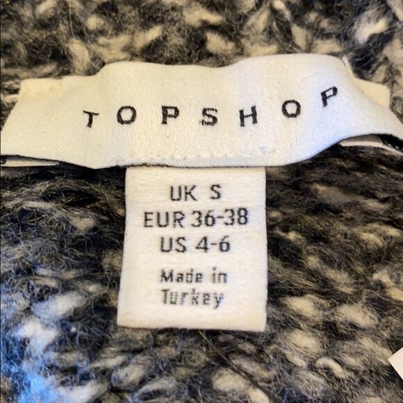 Top Shop Soft Blend‎ Vertical Cable Crew Sweater S - Picture 11 of 14